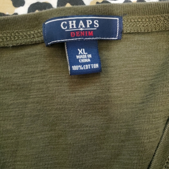 Chaps Denim Pocket Top - Picture 9 of 13